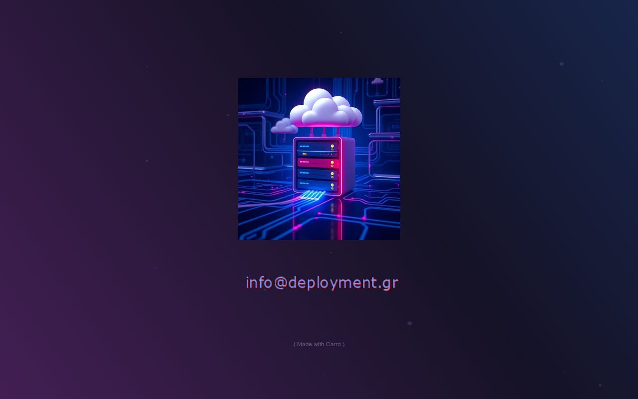Carrd profile picture for @deployment